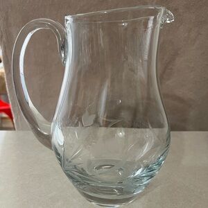 Elegant Clear Glass Pitcher